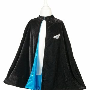 Pelerină reversibilă supererou și liliac, cu velcro la gât, Souza!