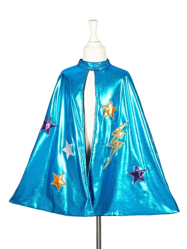 Pelerină reversibilă supererou și liliac, cu velcro la gât, Souza!