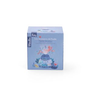 Proiector cu animale marine, 3 discuri și lumină de veghe, Moulin Roty