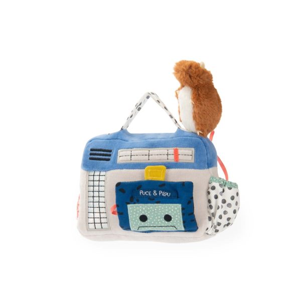Radio casetofon muzical de pluș, cu cutie muzicală detașabilă, Moulin Roty