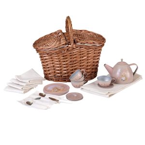 Set de ceai în coș de picnic Șoricelul, cu ceainic, cești și farfurii, Egmont Toys