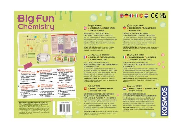 Set de chimie cu 20 de experimente și slime fosforescent, Thames & Kosmos