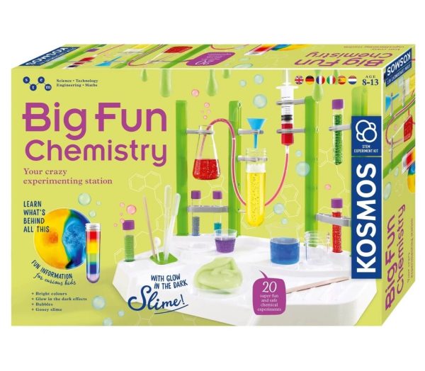 Set de chimie cu 20 de experimente și slime fosforescent, Thames & Kosmos
