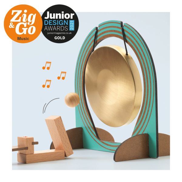 Set de construcție cu trasee și sunete Zig & Go Muzică, 52 de piese, Djeco