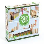 Set de construcție trasee cu reacție în lanț Zig & Go, 27 de piese din lemn, Djeco
