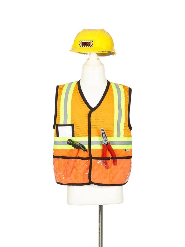 Set de constructor cu vestă, cască, ciocan și clește, Souza! Set de constructor cu vestă, cască, ciocan și clește, Souza!