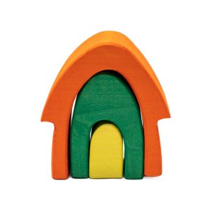 Set de joacă liberă din lemn Toamna fermecată, cu 11 piese stivuibile, Marc toys