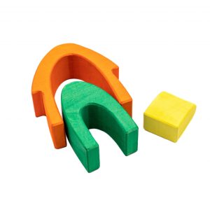 Set de joacă liberă din lemn Toamna fermecată, cu 11 piese stivuibile, Marc toys