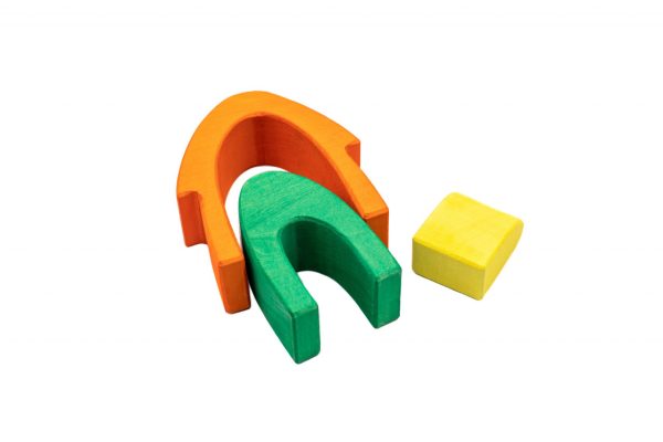 Set de joacă liberă din lemn Toamna fermecată, cu 11 piese stivuibile, Marc toys