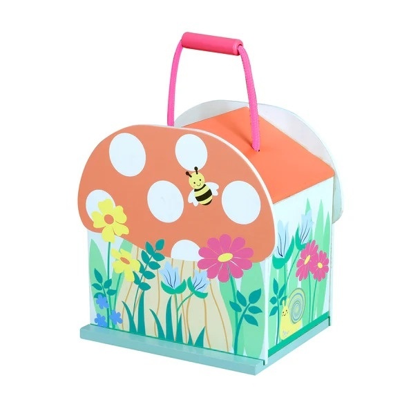 Set de joacă magnetic din lemn, Căsuța zânelor, cu zâne și gângănii, Orange Tree Toys