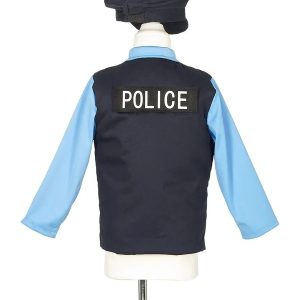 Set de polițist cu vestă, șapcă, cătușe, stație și baston, Souza!