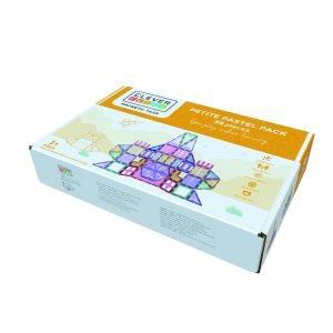 Set magnetic de construcție Pastel, 36 de piese, Cleverclixx