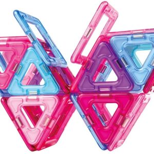 Set magnetic Magformers Inspire, 30 de piese pătrate și triunghiulare, Clicstoys