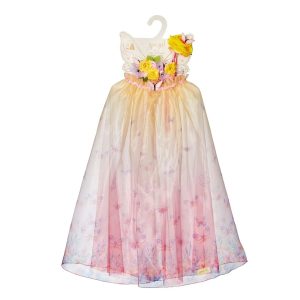 Set pelerină fluture cu bentiță florală și baghetă magică, Souza!