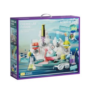 Set STEAM laborator de chimie cu experimente cu bule, TopBright ScienceCan