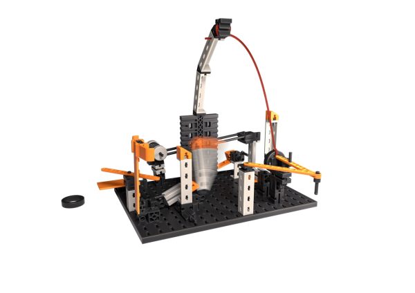 Set STEM de construcție cu 217 piese și 10 modele interactive, Fischertechnik