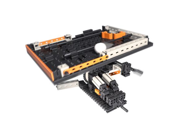 Set STEM de construcție cu 217 piese și 10 modele interactive, Fischertechnik