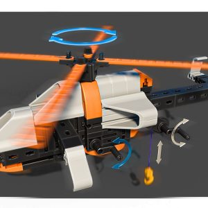 Set STEM de construcție cu 375 de piese și 10 modele, Fischertechnik
