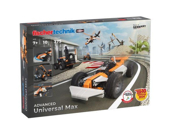 Set STEM de construcție cu 375 de piese și 10 modele, Fischertechnik