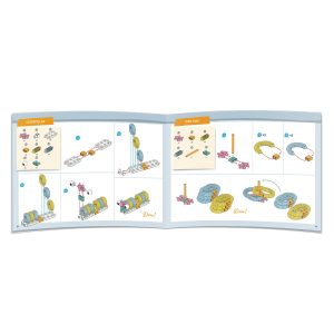 Set STEM de construit cu tuburi flexibile, 27 de piese și 7 modele, Gigo Toys
