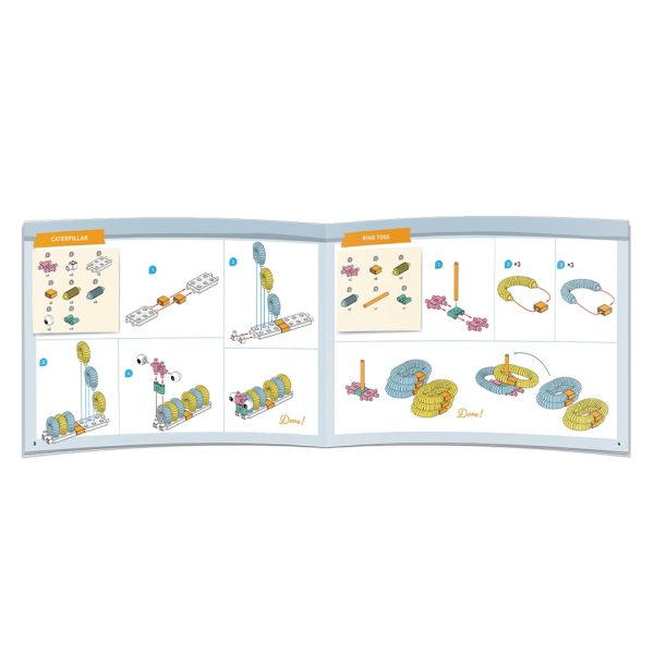 Set STEM de construit cu tuburi flexibile, 27 de piese și 7 modele, Gigo Toys