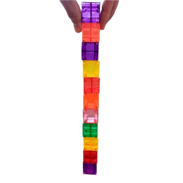 Set STEM de cuburi magnetice de construit Cubixx, 64 de piese, Clicstoys
