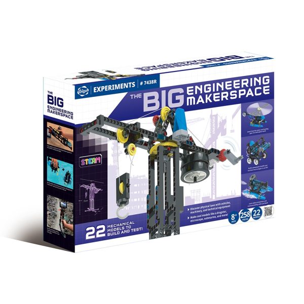 Set STEM de inginerie cu 258 de piese și 22 de modele, Gigo Toys