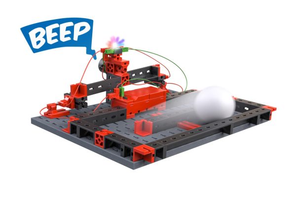 Set STEM pentru circuite electrice, cu 112 piese și 11 modele, Fischertechnik