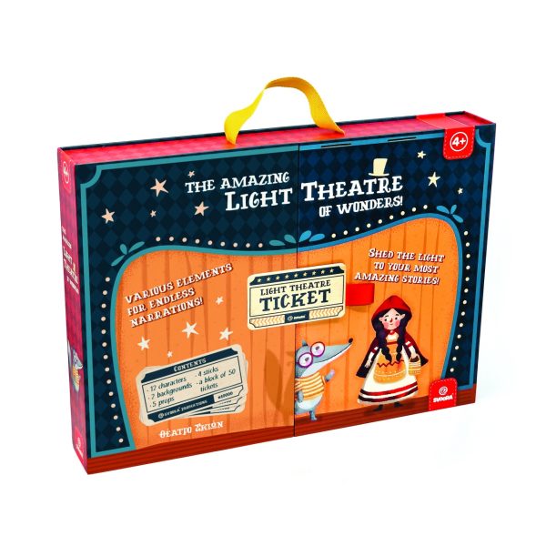 Teatru de lumini și umbre cu 12 personaje, 2 fundaluri și recuzită, Svoora